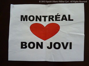 Montréal loves Bon Jovi au Centre Bell, Québec, Canada (8 novembre 2013)